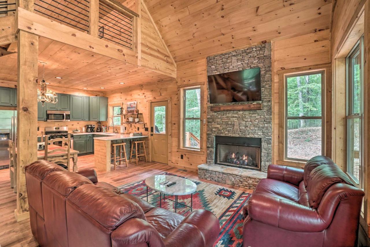 Peaceful Cabin On 3 Private Acres Deck And Fire Pit Blairsville Eksteriør bilde