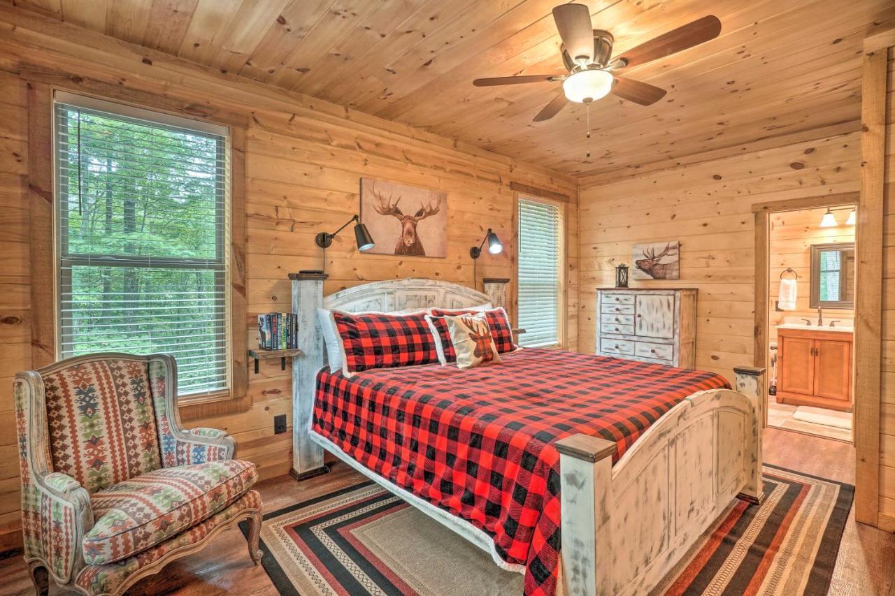 Peaceful Cabin On 3 Private Acres Deck And Fire Pit Blairsville Eksteriør bilde