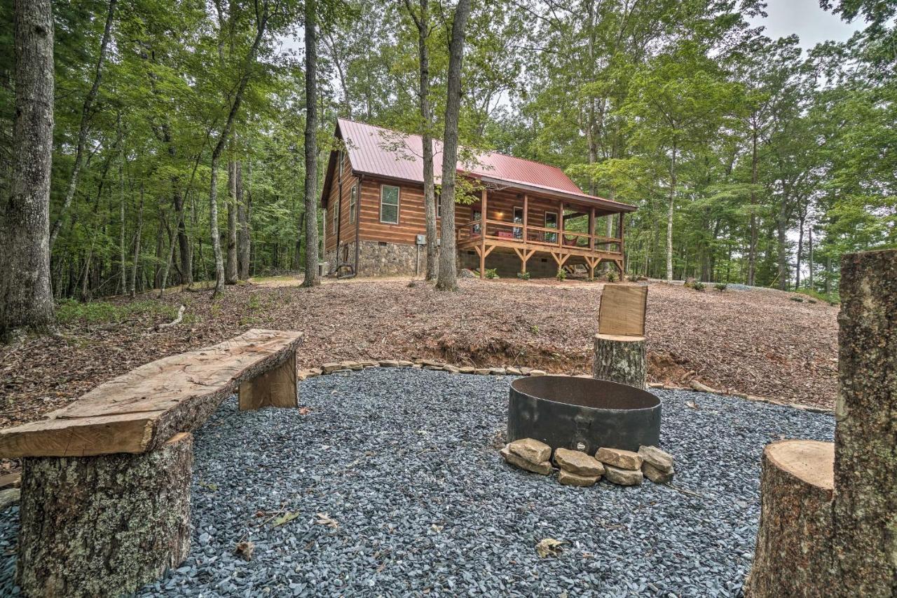 Peaceful Cabin On 3 Private Acres Deck And Fire Pit Blairsville Eksteriør bilde