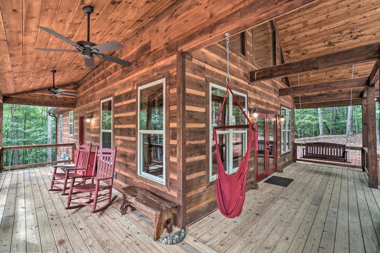 Peaceful Cabin On 3 Private Acres Deck And Fire Pit Blairsville Eksteriør bilde